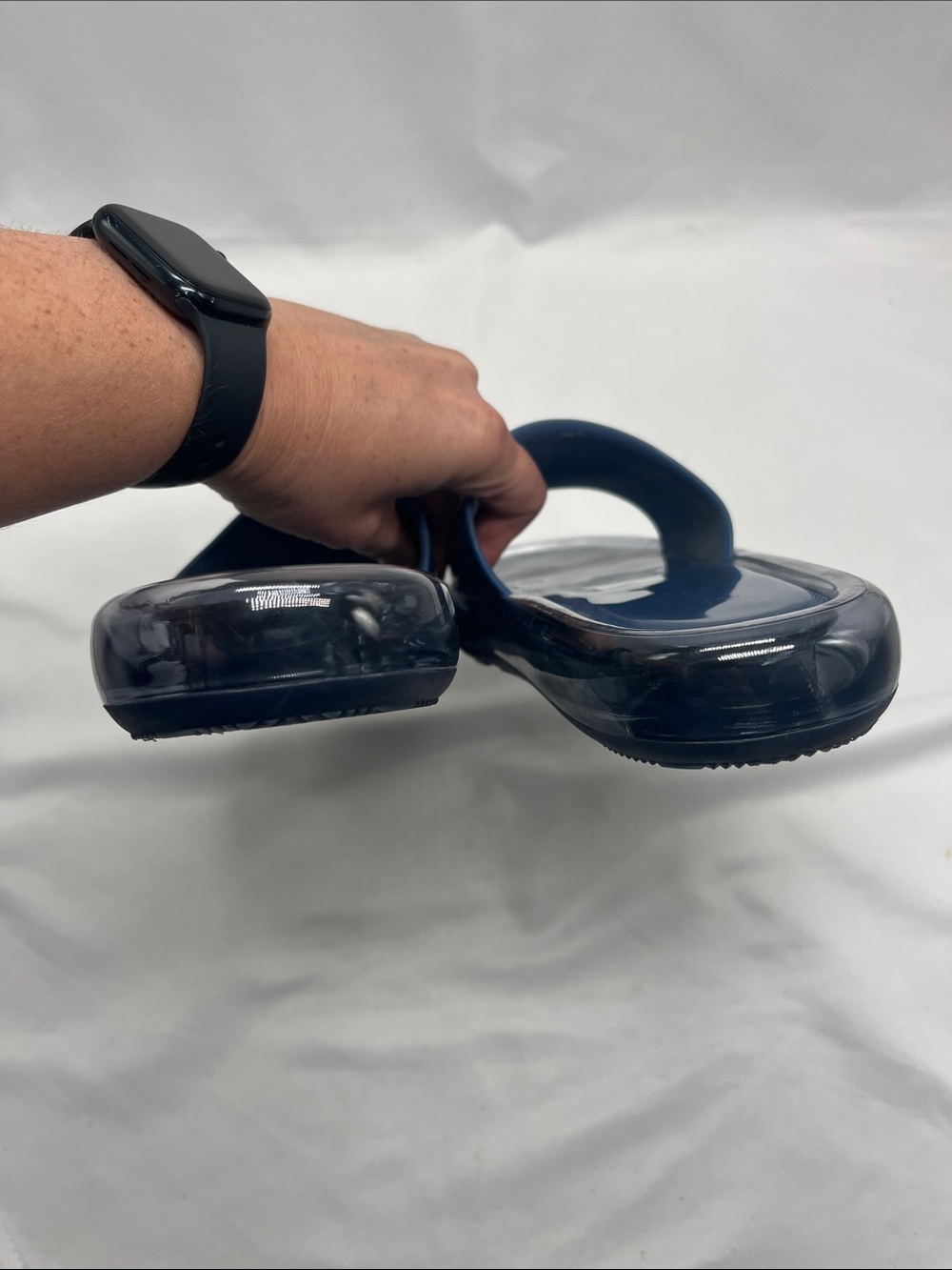Tory Burch Blue Bubble Jelly Slides Sandals - Picture 7 of 7